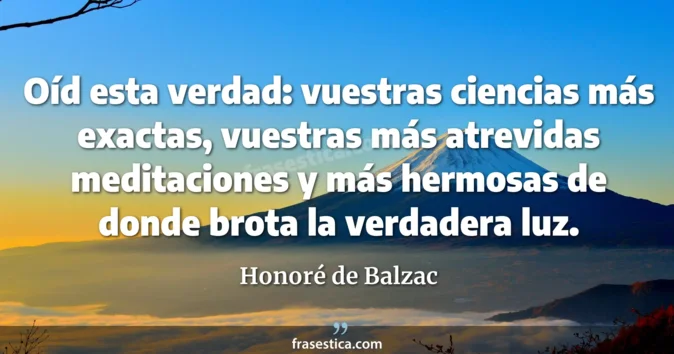 Cita de Honoré de Balzac