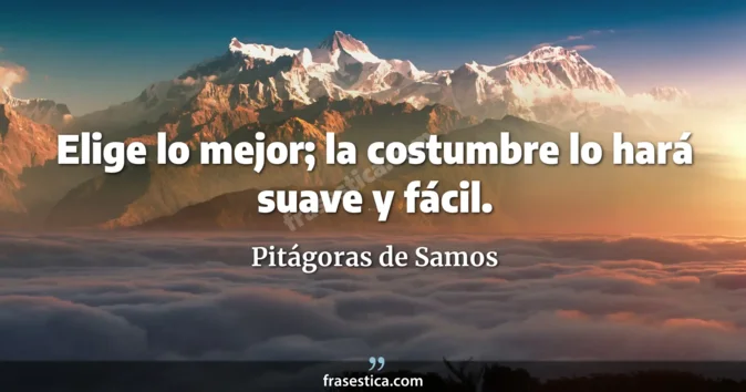 Cita de Pitágoras de Samos