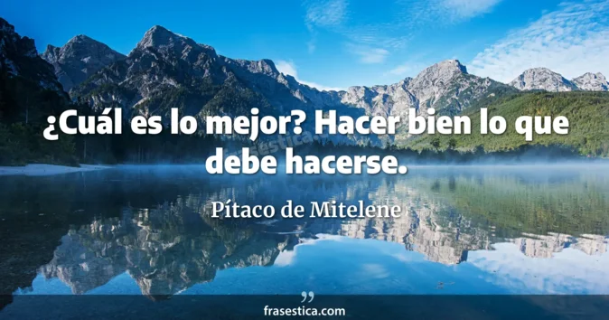 Cita de Pítaco de Mitelene
