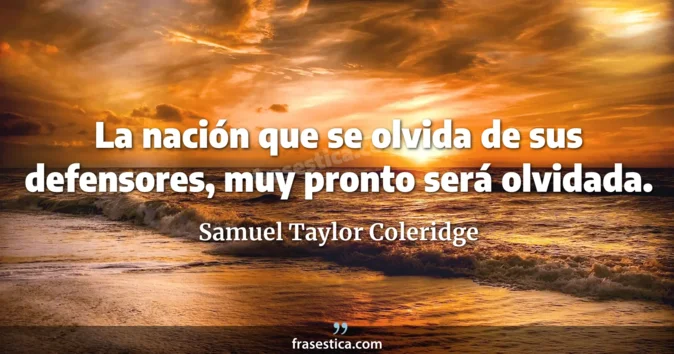Cita de Samuel Taylor Coleridge