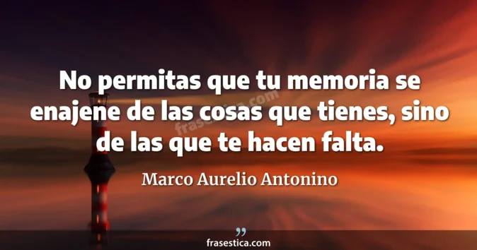 Cita de Marco Aurelio Antonino