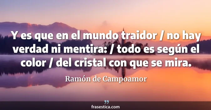 Cita de Ramón de Campoamor