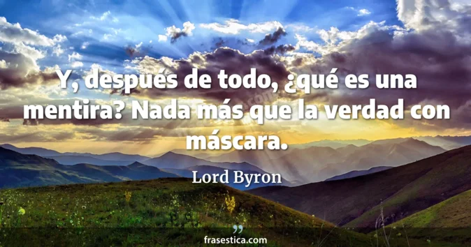 Cita de Lord Byron