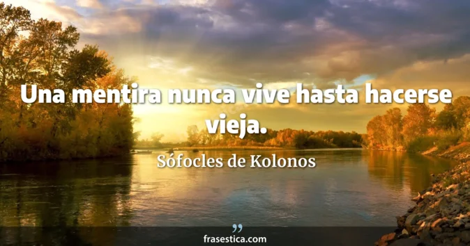Cita de Sófocles de Kolonos