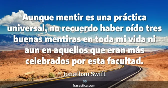 Cita de Jonathan Swift