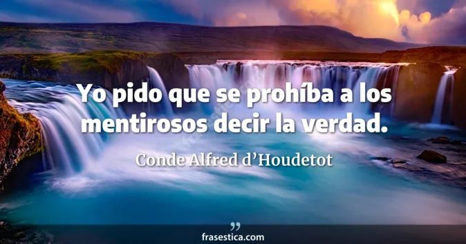 Cita de Conde Alfred d’Houdetot