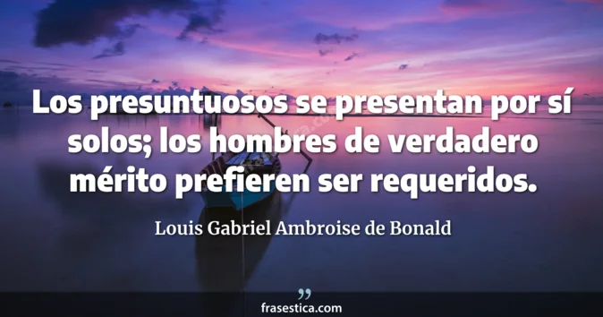 Cita de Louis Gabriel Ambroise de Bonald