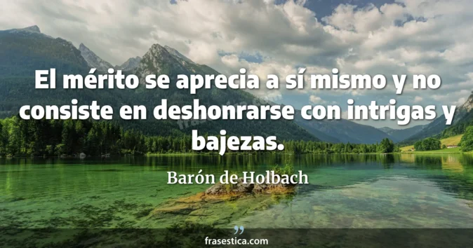 Cita de Barón de Holbach