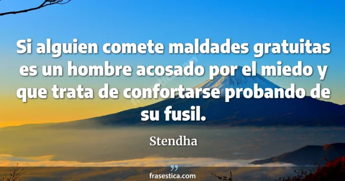 Cita de Stendha