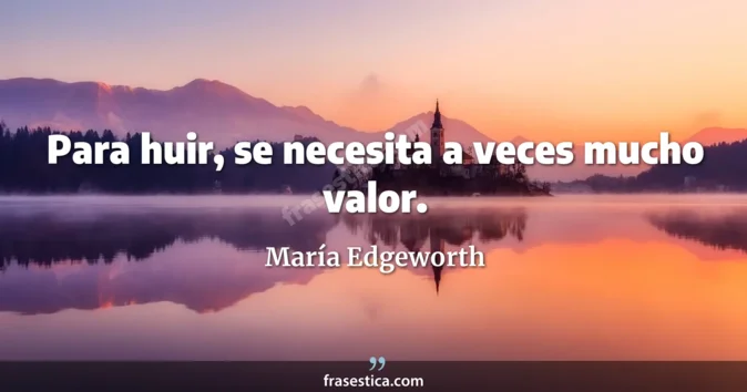 Cita de María Edgeworth