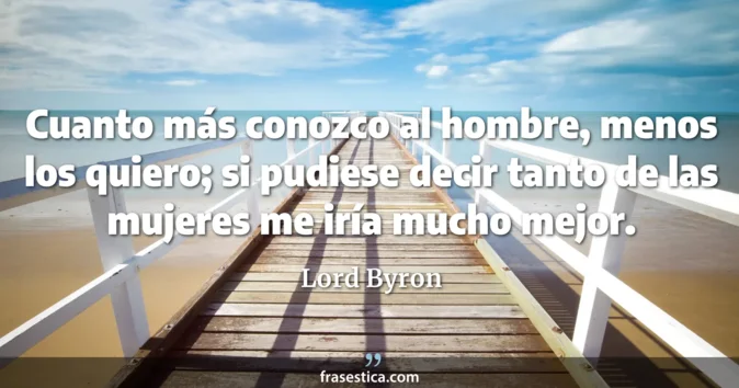 Cita de Lord Byron