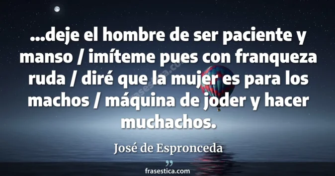 Cita de José de Espronceda