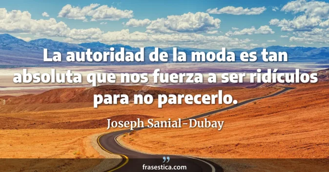 Cita de Joseph Sanial-Dubay