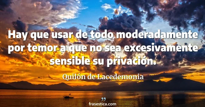 Cita de Quilón de Lacedemonia