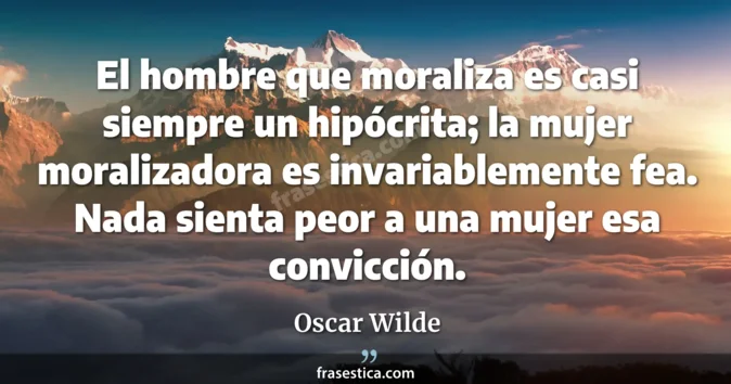 Cita de Oscar Wilde
