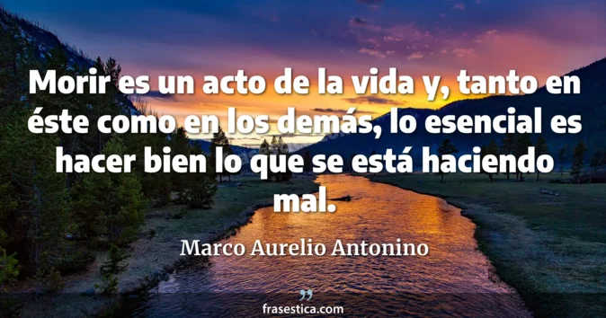 Cita de Marco Aurelio Antonino