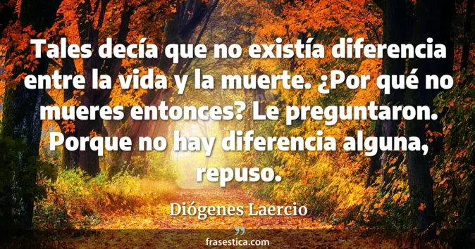 Cita de Diógenes Laercio