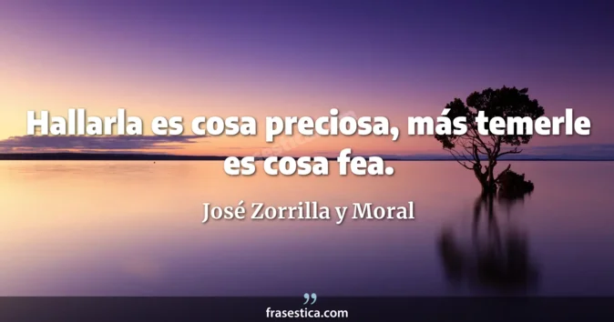 Cita de José Zorrilla y Moral