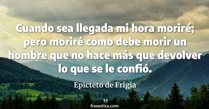 Cita de Epicteto de Frigia