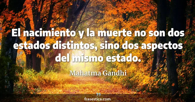 Cita de Mahatma Gandhi