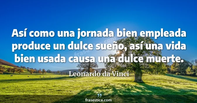 Cita de Leonardo da Vinci