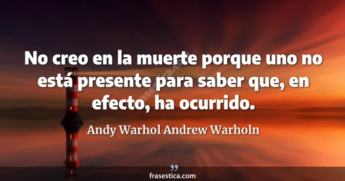 Cita de Andy Warhol Andrew Warholn