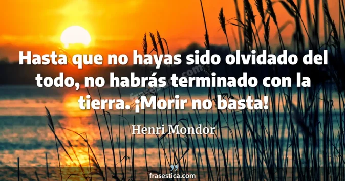 Cita de Henri Mondor