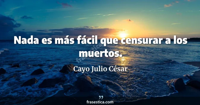 Cita de Cayo Julio César