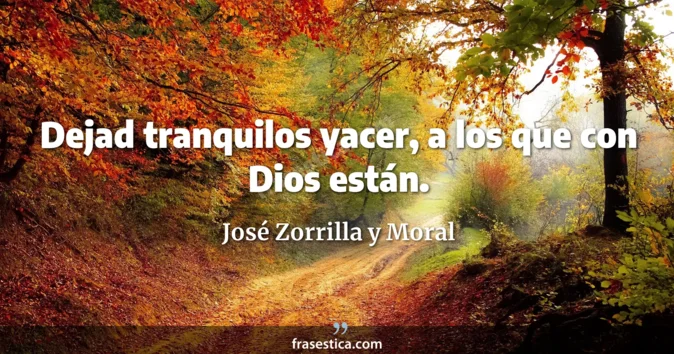 Cita de José Zorrilla y Moral