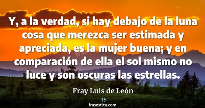 Cita de Fray Luis de León