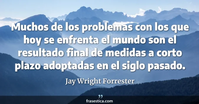Cita de Jay Wright Forrester