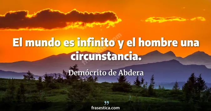 Cita de Demócrito de Abdera
