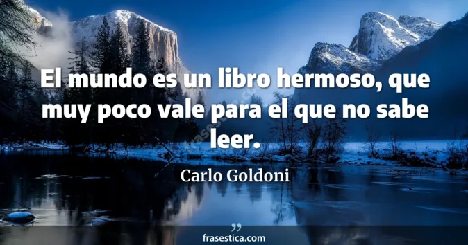 Cita de Carlo Goldoni