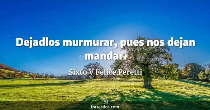 Cita de Sixto V Felice Peretti