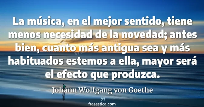 Cita de Johann Wolfgang von Goethe