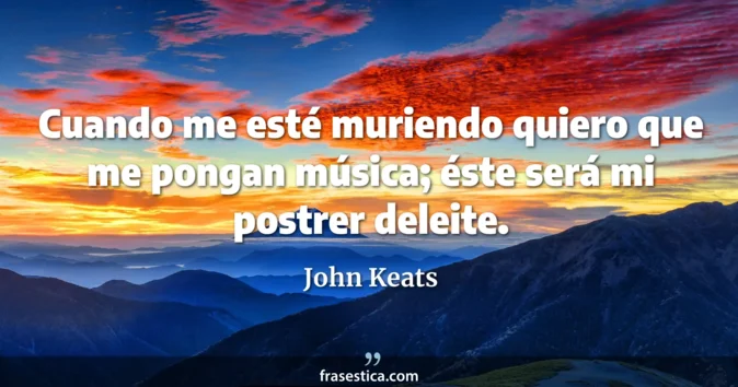 Cita de John Keats