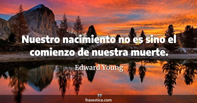 Cita de Edward Young