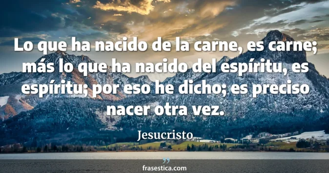 Cita de Jesucristo