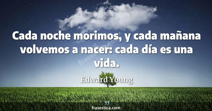 Cita de Edward Young