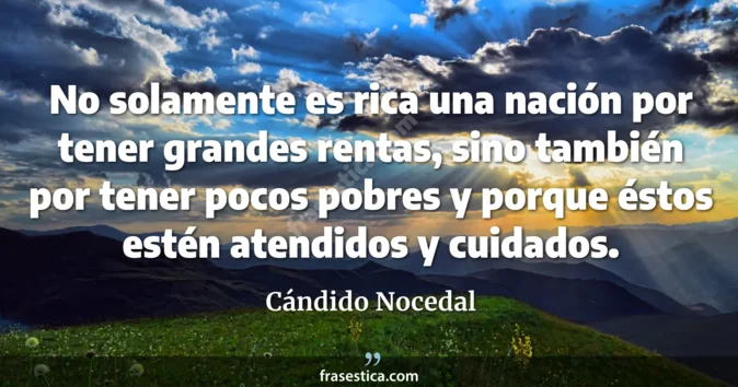 Cita de Cándido Nocedal