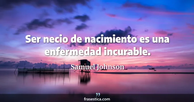 Cita de Samuel Johnson