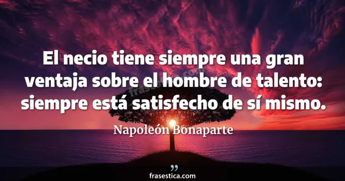 Cita de Napoleón Bonaparte