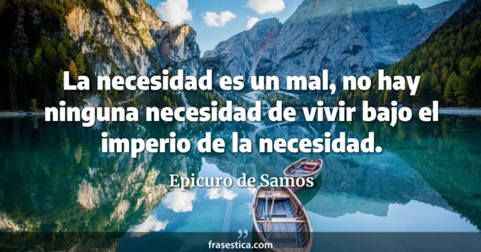 Cita de Epicuro de Samos