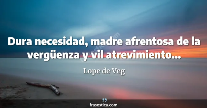 Cita de Lope de Veg
