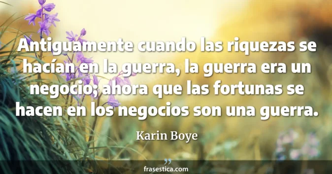 Cita de Karin Boye