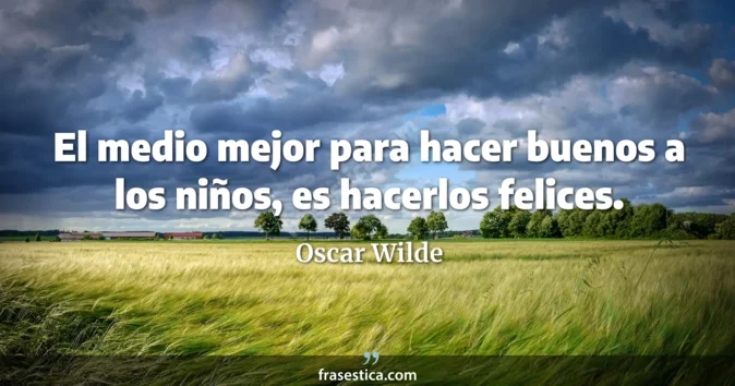 Cita de Oscar Wilde