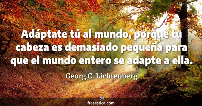 Cita de Georg C. Lichtenberg
