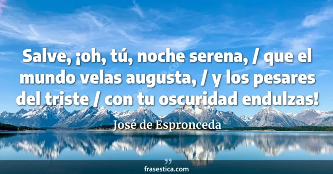 Cita de José de Espronceda