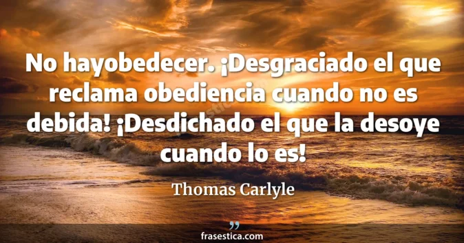 Cita de Thomas Carlyle