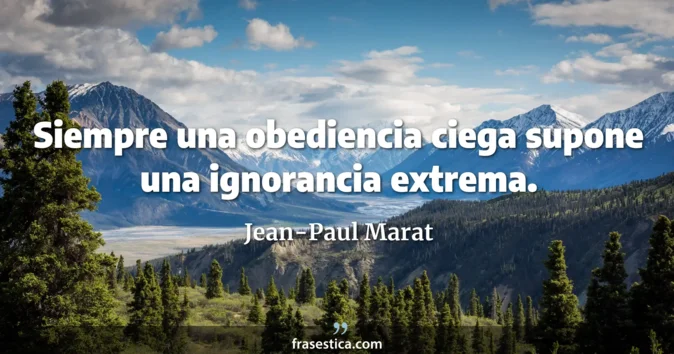Cita de Jean-Paul Marat